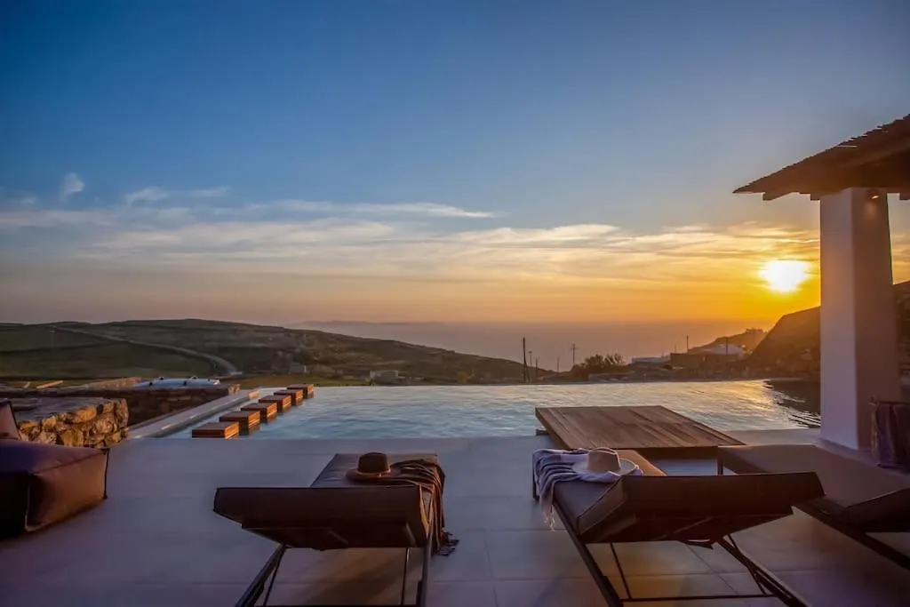 Aura Seaview Sunset Pool Villa W Night Security Guard - Six Bedrooms Fanari  0*, Fanari (Mykonos) Grécia