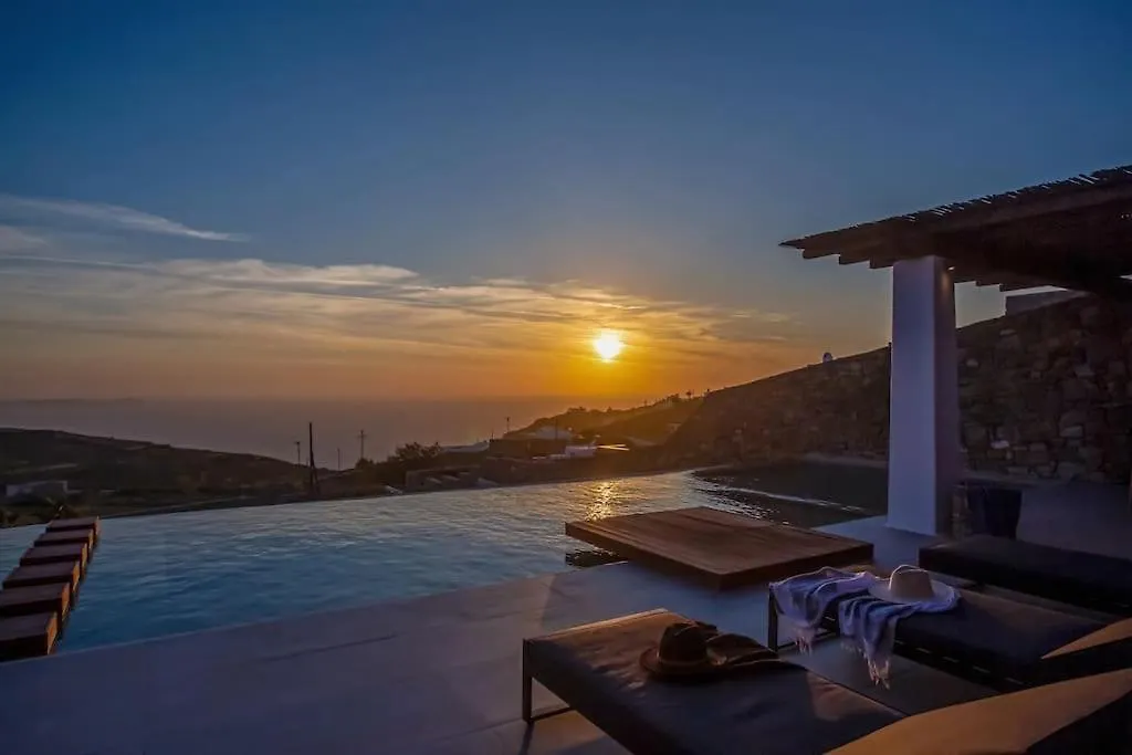 Aura Seaview Sunset Pool Villa W Night Security Guard - Six Bedrooms Fanari   Fanari (Mykonos)