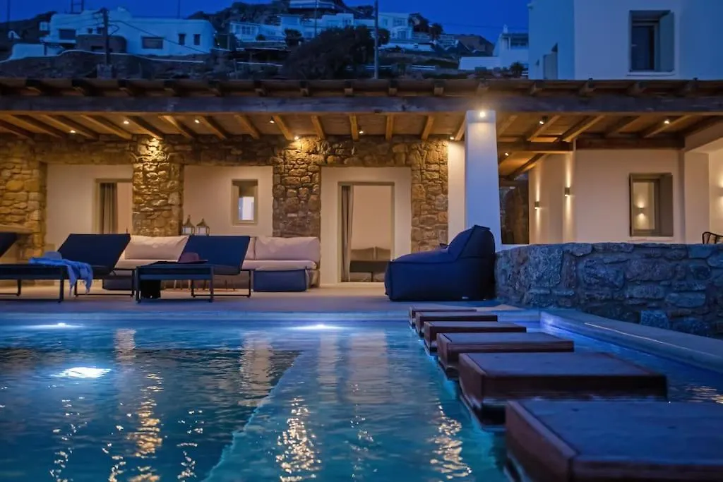 Aura Seaview Sunset Pool Villa W Night Security Guard - Six Bedrooms Fanari  0*, Fanari (Mykonos)
