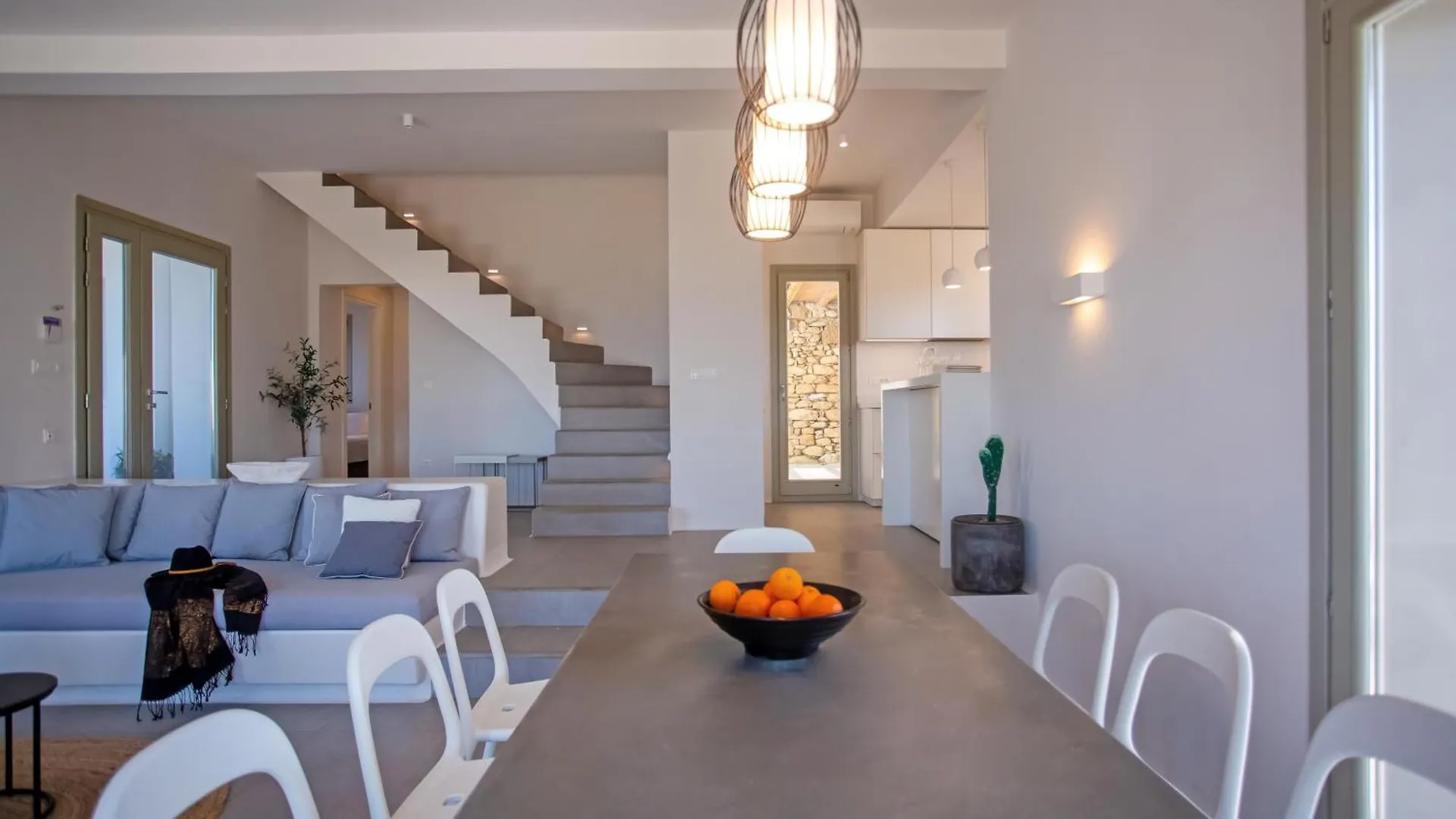 Aura Seaview Sunset Pool Villa W Night Security Guard - Six Bedrooms Fanari  Grécia